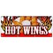 Signmission HOT WINGS BANNER SIGN buffalo spicy chicken crispy sauce hotsauce B-96 Hot Wings - alternate 1